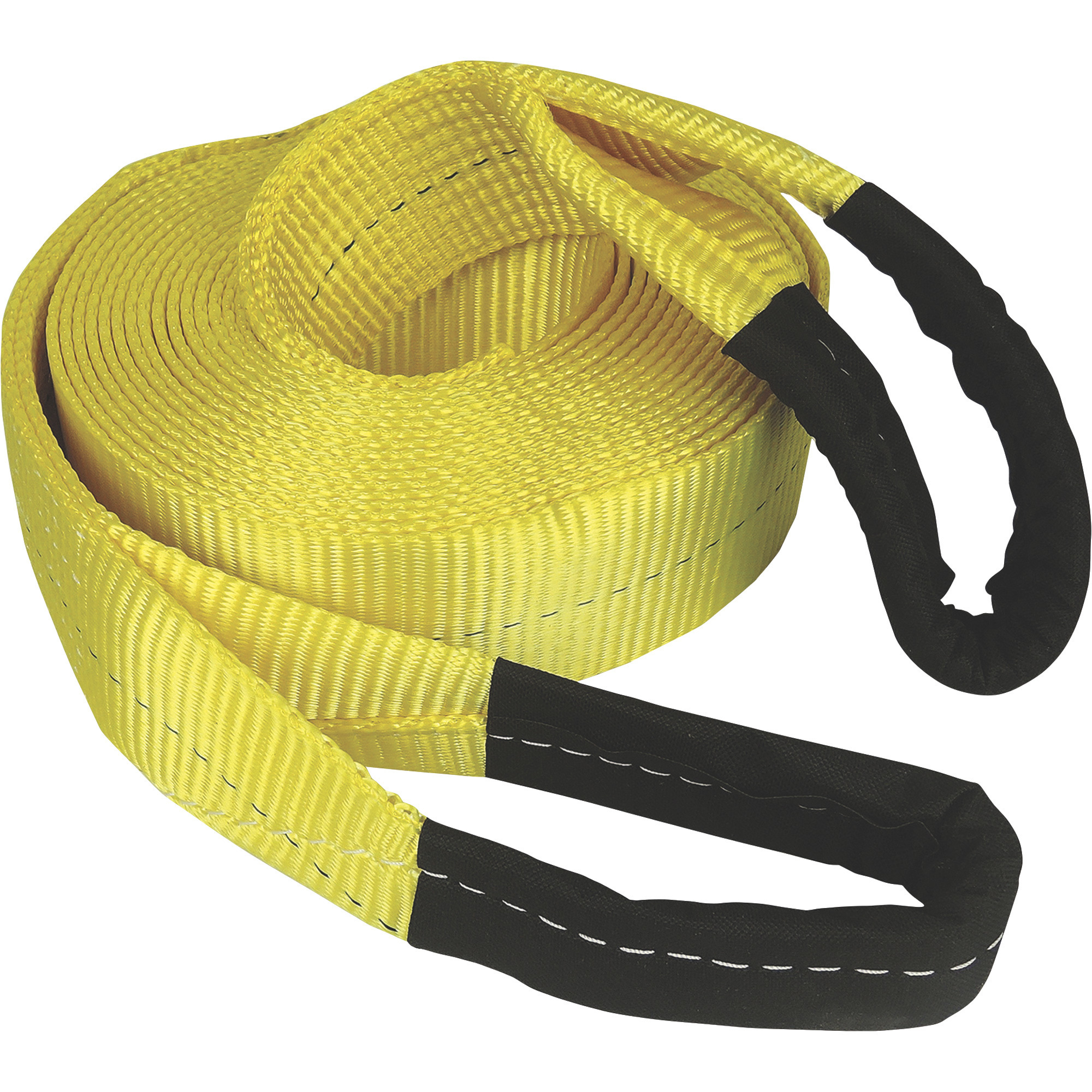 SmartStraps Heavy-Duty Recovery Tow Strap with Loop Ends, 30ft.L x 3in.W, 7,500-Lb. Working Load, 22,500-Lb. Breaking Strength, Yellow, Model# 832